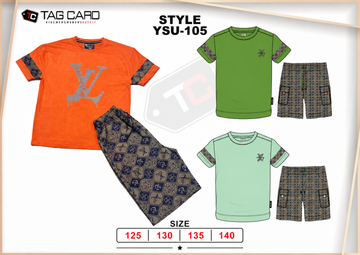 Boy's Printed 2PC Suiting