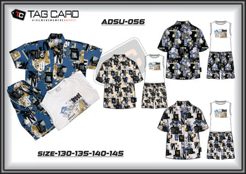 Boy's Printed 3PC Suiting