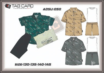 Boy's Printed 3Pc Suiting