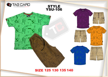 Boy's Printed 2PC Suiting