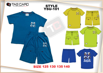 Boy's Printed 2PC Suiting