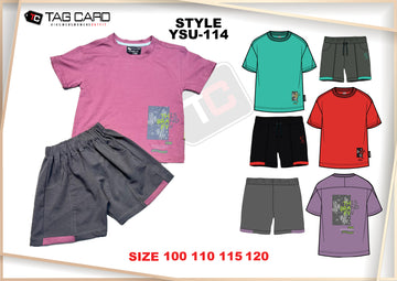 Boy's Printed 2PC Suiting