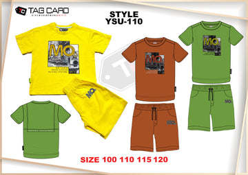 Boy's Printed 2PC Suiting
